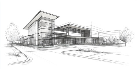 Modern Architecture Building Generated Image