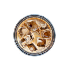 isolate a cup of coffee on white background