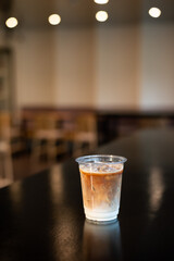 glass of coffee on the table
