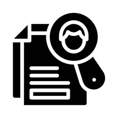 magnifying glass glyph icon