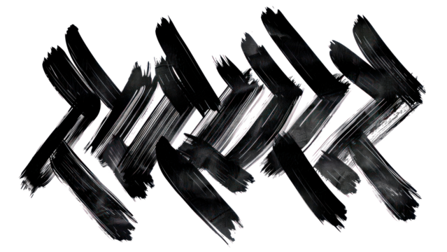 PNG Black zig zag line shape brush strokes text art contemporary.