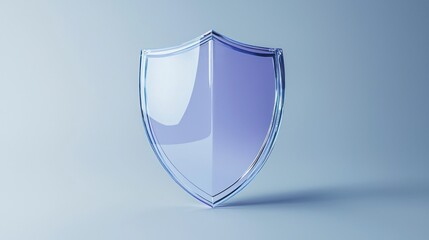 Glass Shield Digital Security Concept