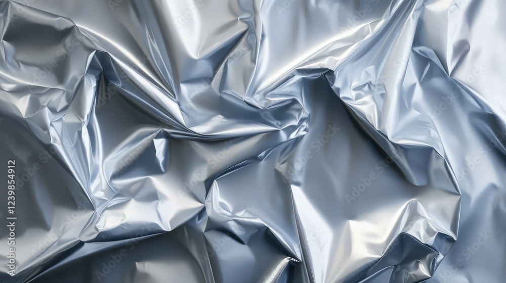 Poster textured metallic foil surface creating dynamic shadows and reflections for modern design projects a