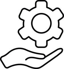 Circular handshake icon, representing collaboration, partnership, and friendly agreements in a professional or social context.