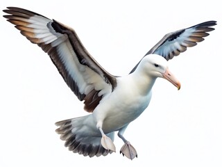 Obraz premium Soaring Albatross with Transparent Background