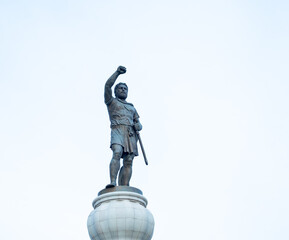 Bronze monument of the macedonian king Philip II ..