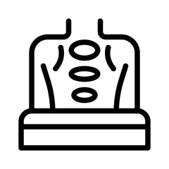 neck massage line icon