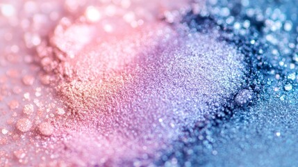 Fototapeta premium Shimmery eyeshadow powder close up