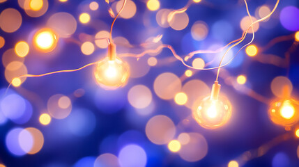 Festive lighting display urban celebration photography nighttime close-up atmosphere of joy