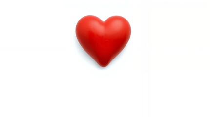 Red Heart Shape Image Perfect for Valentine's Day