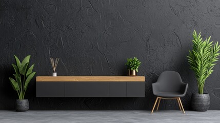 Modern minimalist living room interior design (1)