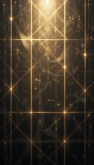 Fototapeta premium Abstract Golden Geometric Light Pattern Design