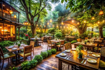 Tranquil Restaurant Nestled Amidst Serene Park