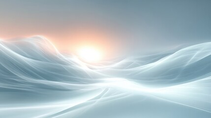 Fototapeta premium Abstract Landscape Soft Light Minimalist Tranquil Design Digital Background