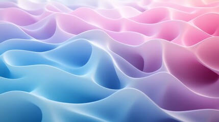 Obraz premium Abstract Pastel Waves Seamless Pattern Design