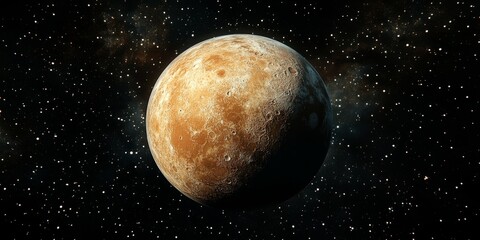 Stunning Photorealistic Planet in Vivid Space Background