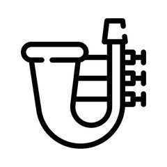 trombone line icon