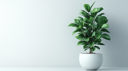 Obraz premium Potted plant on a textured background