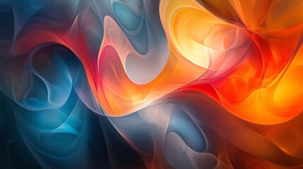 Obraz premium Symphony of Flowing Colors