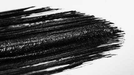 Mascara brush bristles close-up