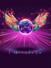 光り輝くミラーボール