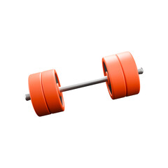 Fototapeta na wymiar 3d illustration of barbell on gym