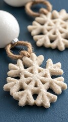 Festive Snowflake Cookies  Winter Holiday Treats  Christmas Decorations