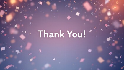 Thank You Confetti Background Image Free Download