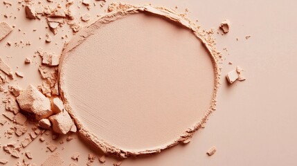Compact powder foundation texture
