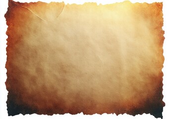 Vintage Postage Stamp Frame Isolated on Old Parchment Background with Clipping Path