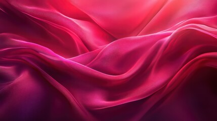 Obraz premium Crimson Silk Drapery: A Study in Texture and Light