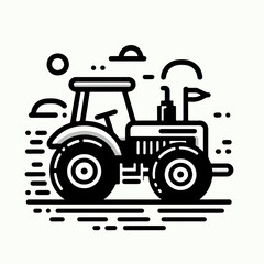 farmer truck car vector illustration