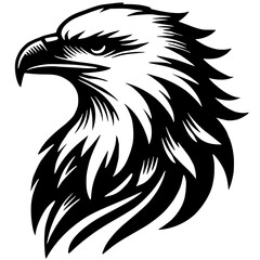 Eagle head silhouette