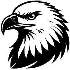 Eagle head silhouette