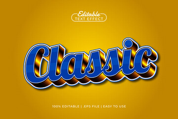 classic editable text effect with a retro and old school text style