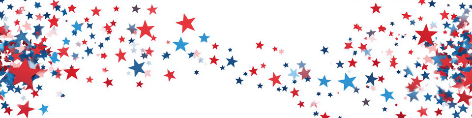 flag of united states of america with star background