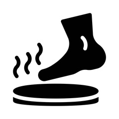 foot spa glyph icon