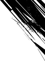 Diagonal brush stroke corner border