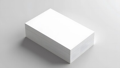 Stack of Blank Business Cards Mockup Design