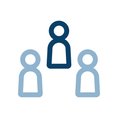 三人の人物のアイコンイラスト