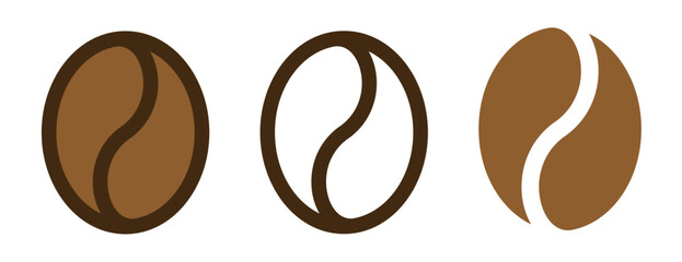 coffee beans vector. icon, symbol