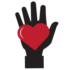 Obraz premium Hands making heart symbol icon. Variety finger heart line icons set. Hand with love icon vector illustration. Design of Variety.