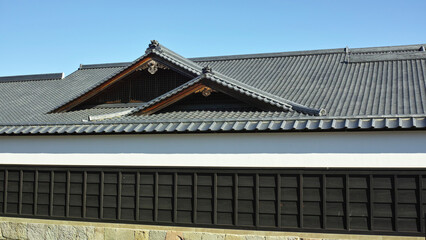 城下町の瓦屋根