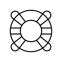 Lifebuoy icon logo design template isolated illustration