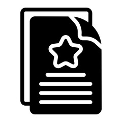 report card Solid icon