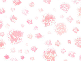 ランダムに散らしたかわいいピンクの水彩テクスチャ