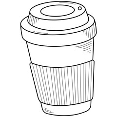 Hand Drawn Podcast Element. Flat Vector Illustration