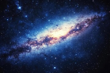 Fototapeta premium majestic milky way swirling through cosmic void billions of stars creating luminous celestial dance against deep space