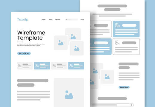 Wireframe Design Layout Template