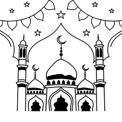taj mahal vector background